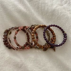 Alex and Ani bracelet set (6)